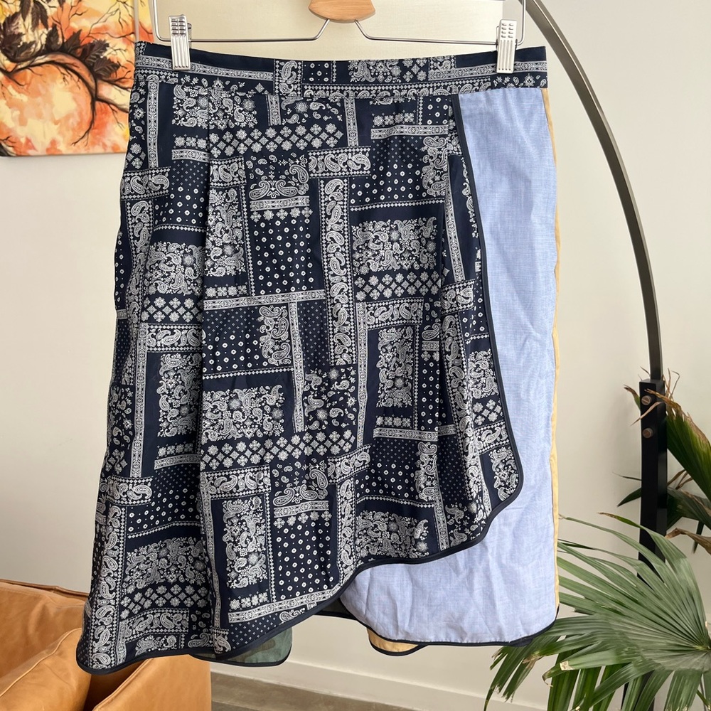 NWT Harvey Faircloth Asymmetric Patchwork Skirt